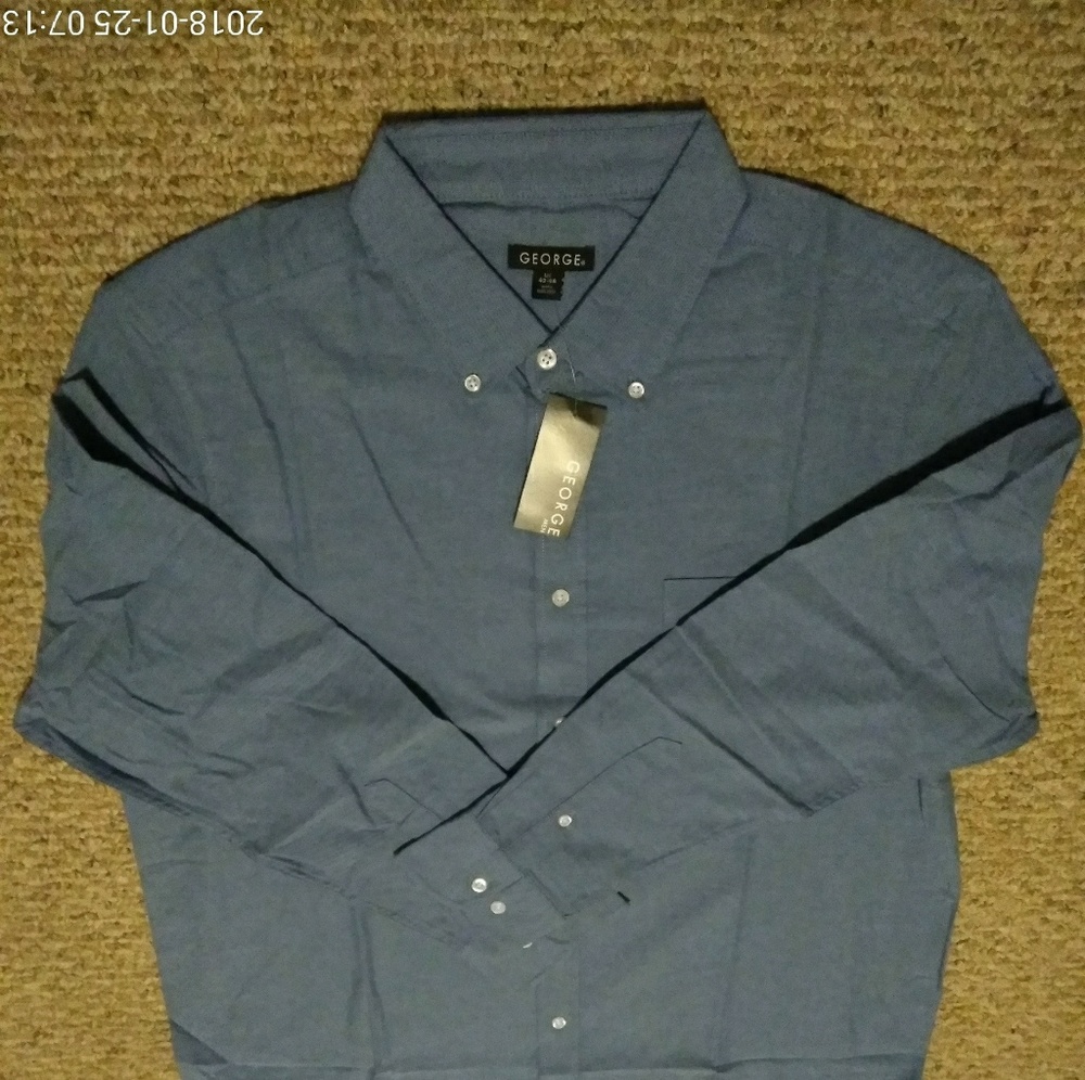 NEW MEN'S BUTTON DOWN OXFORD STYLE DRESS SHIRT